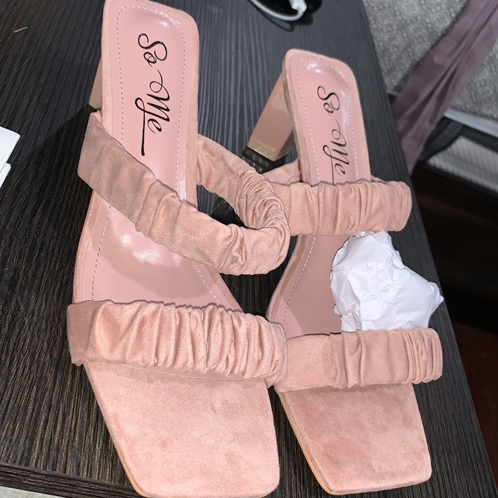 New blush heels